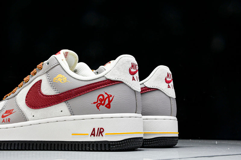 Nike Air Force 1 LOW WHITE/GRE/RED/GOLD