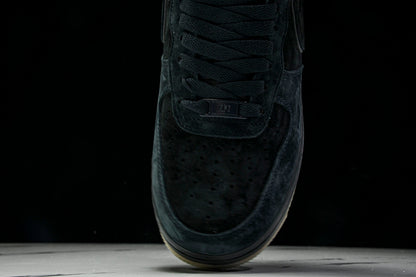 Nike Air Force 1 Low BLACK SUEDE GLOW-IN-THE-DARK