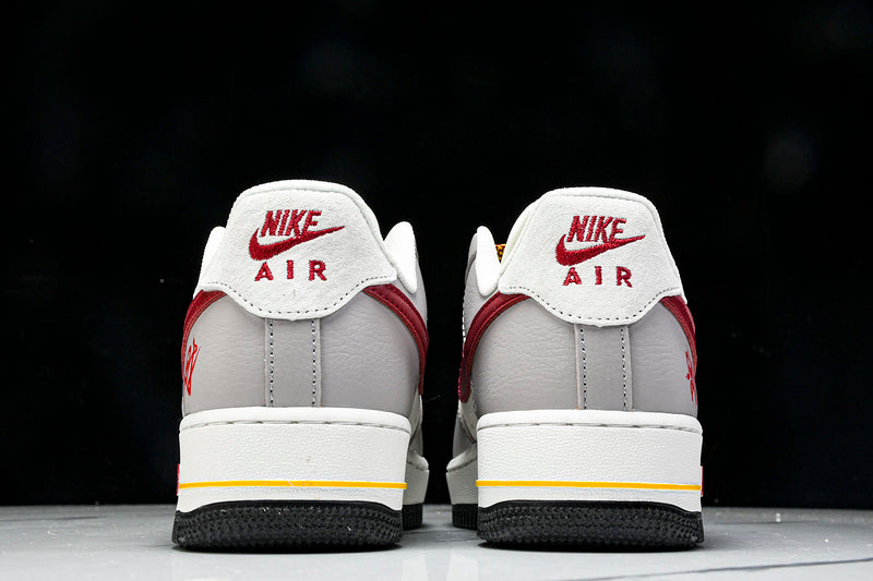 Nike Air Force 1 LOW WHITE/GRE/RED/GOLD