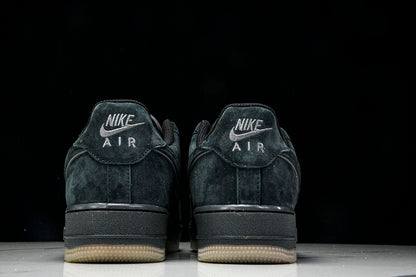 Nike Air Force 1 Low BLACK SUEDE GLOW-IN-THE-DARK