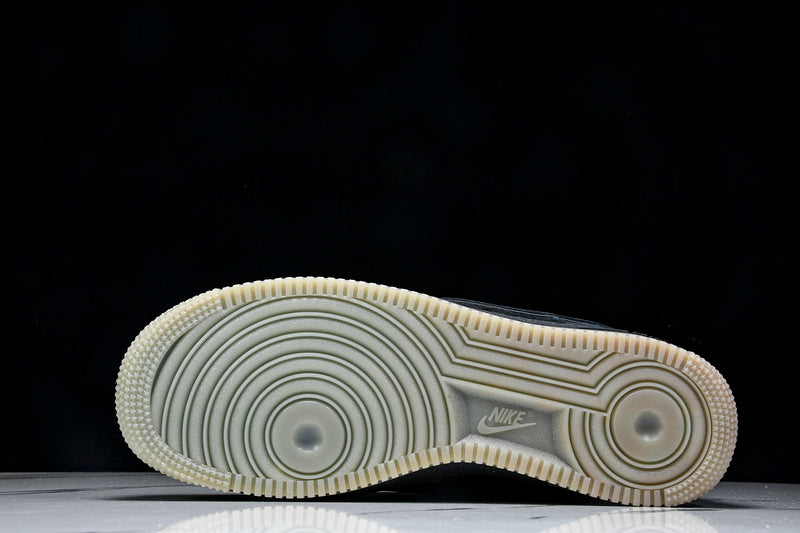 Nike Air Force 1 Low BLACK SUEDE GLOW-IN-THE-DARK