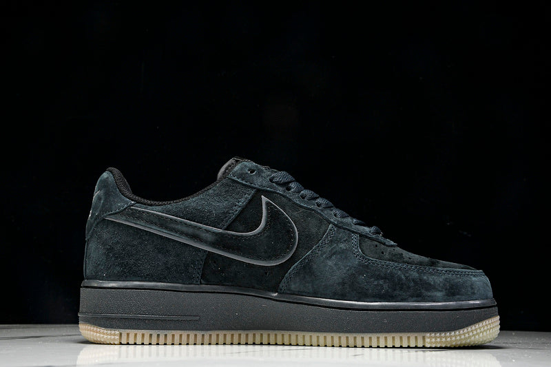 Nike Air Force 1 Low BLACK SUEDE GLOW-IN-THE-DARK