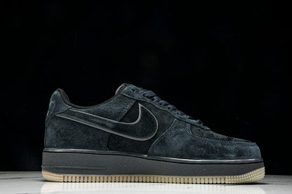 Nike Air Force 1 Low BLACK SUEDE GLOW-IN-THE-DARK