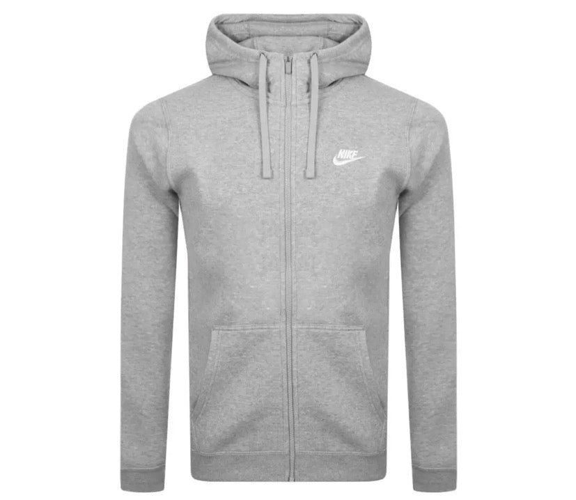 Nike club logo hoodie Grey