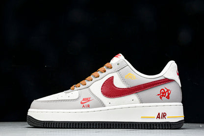 Nike Air Force 1 LOW WHITE/GRE/RED/GOLD