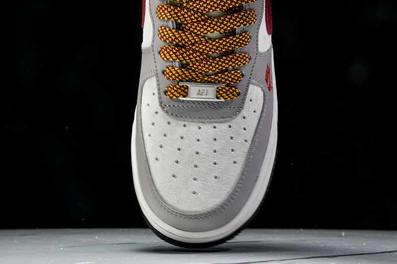 Nike Air Force 1 LOW WHITE/GRE/RED/GOLD