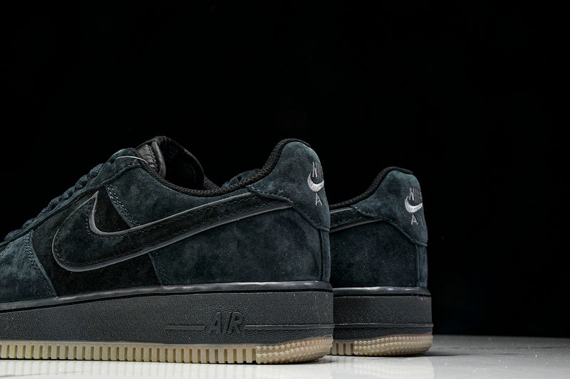 Nike Air Force 1 Low BLACK SUEDE GLOW-IN-THE-DARK