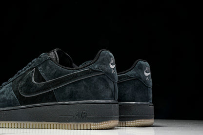 Nike Air Force 1 Low BLACK SUEDE GLOW-IN-THE-DARK