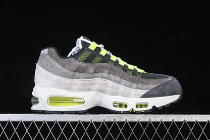 AIR MAX 95 AIR CUSHION SHOES GREY/WHITE/GRASS GREEN/BLACK]