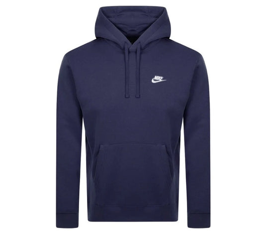 Nike club hoodie navy
