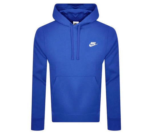 Nike club hoodie blue