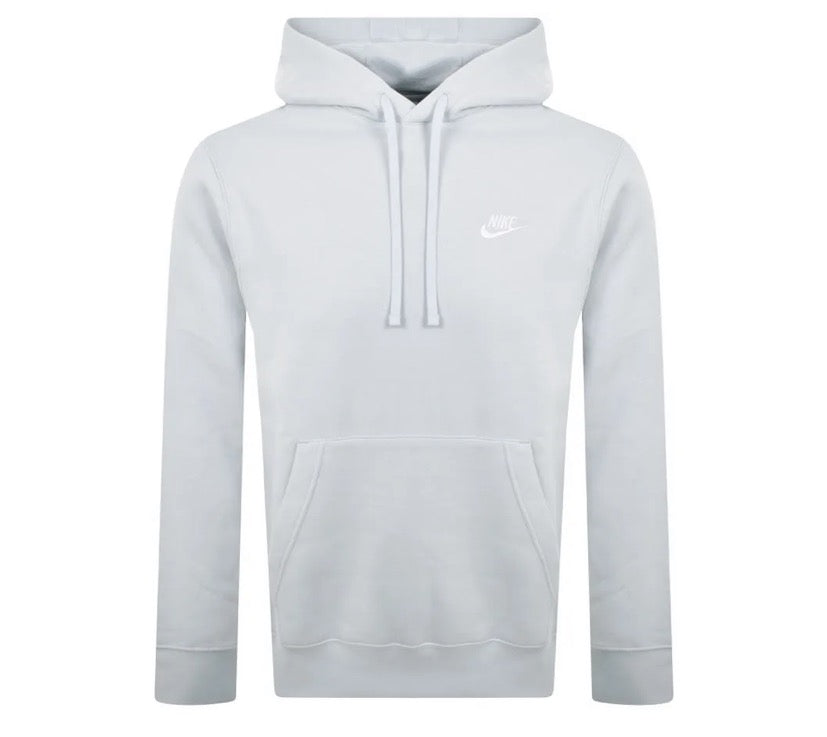 Nike club hoodie grey