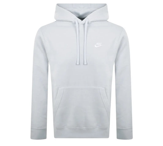 Nike club hoodie grey