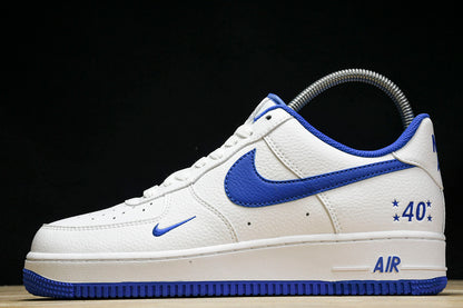 Nike Air Force 1 Low White Royal blue 40 edition