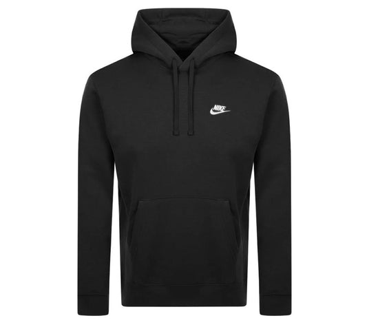 Nike club hoodie black