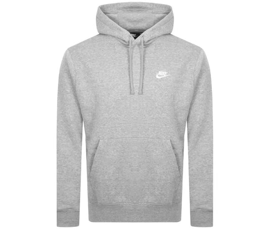 Nike club hoodie grey