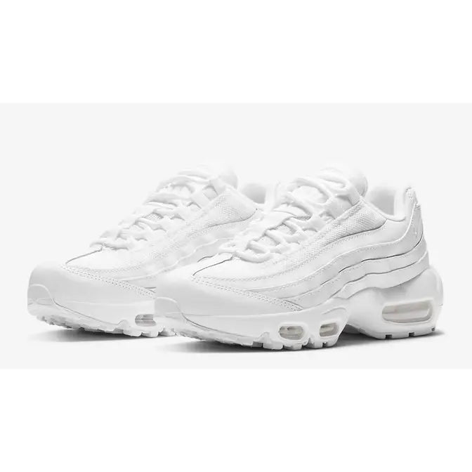 Nike Air Max 95 GS Recraft Triple White (Woman’s)