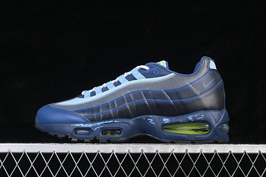 AIR MAX 95 AIR CUSHION SHOES NAVY BLUE/BLACK/GREEN