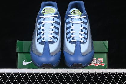 AIR MAX 95 AIR CUSHION SHOES NAVY BLUE/BLACK/GREEN