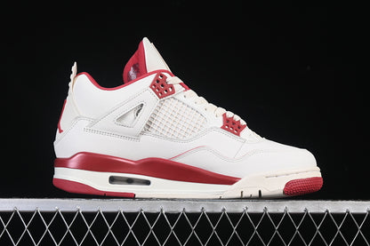 JORDAN 4 RETRO PALE IVORY/SIERRA RED/TOUGH RED