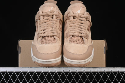 WOMANS AIR JORDAN 4 RETRO COZY GIRL WHITE/YELLOW