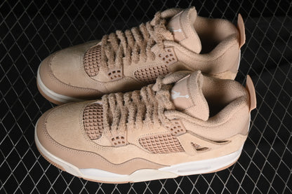 WOMANS AIR JORDAN 4 RETRO COZY GIRL WHITE/YELLOW