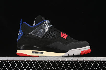 AIR JORDAN 4 RETRO LASE BLACK/BLUE/RED/GREY