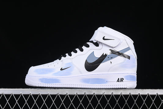 AIR FORCE 1 07 MID WHITE/GREY/BLUE/BLACK