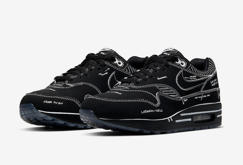 Nike Air Max 1 “Black Schematic”Style Code CJ4286-001