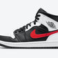 AIR JORDAN 1 MID BLACK CHILE RED WHITE